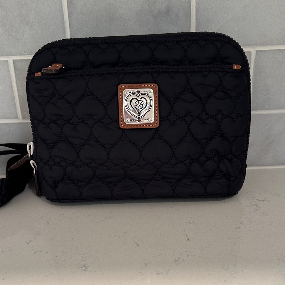 Brighton Black Quilted Crossbody Bag